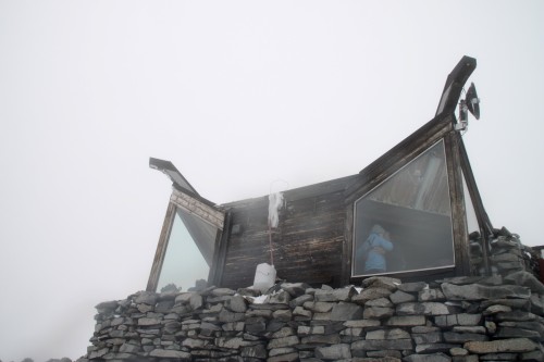 Kioskhytta på toppen av Galdhøpiggen, 2469 moh